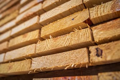 Stacked lumber